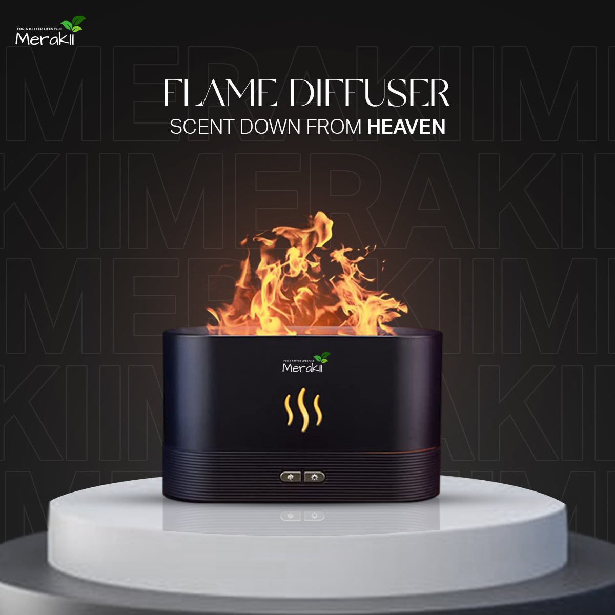 Flame Style Air Diffuser With 1 Fragrance - Merakii